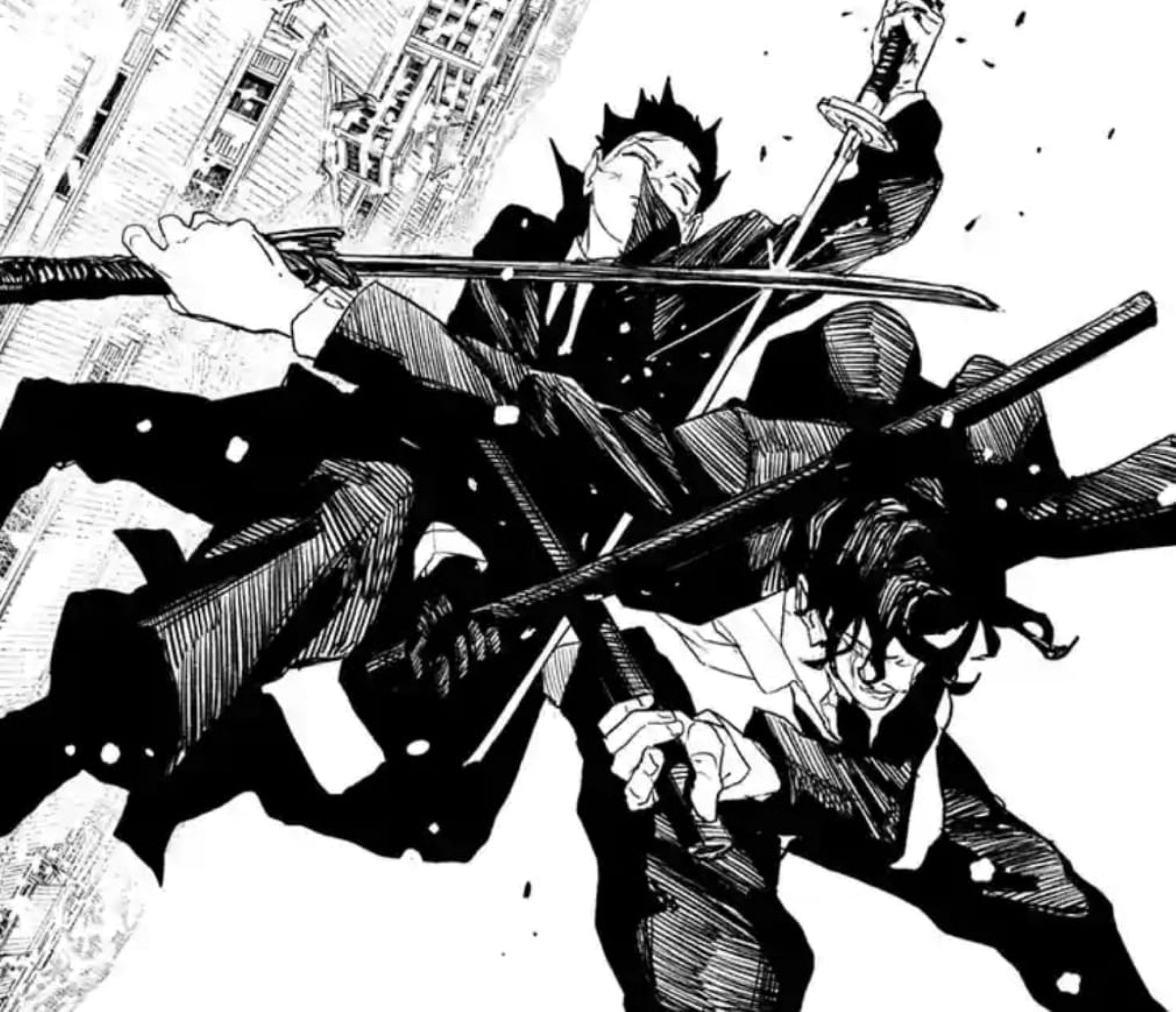 Chihiro vs. Samura (Image via Shueisha)